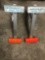 (2) Green Bull ladder jacks, 20'' plank