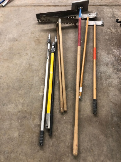 Concrete tools and extra threadable handles. No shipping
