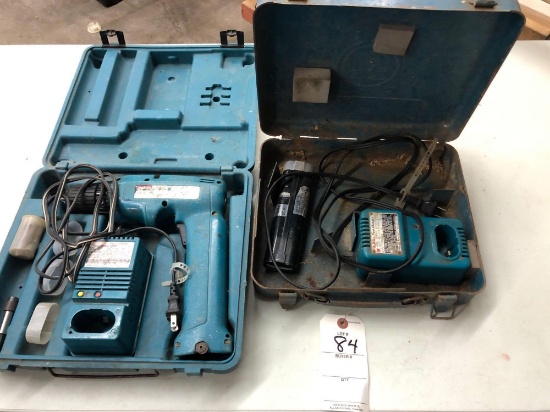Makita cordless drill with extra charger and battery