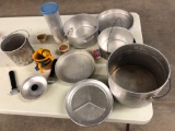 Stackable camping cookware set