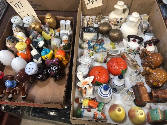 Misc. salt and pepper shakers.