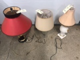 3 lamps. NO SHIPPING.
