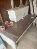 Metal table, 5 feet by 30