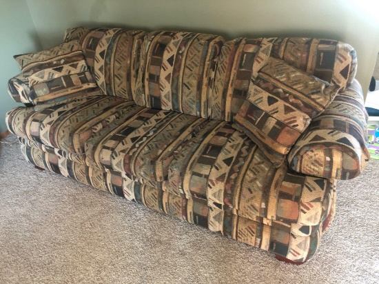 3 - cushion Aztec sofa-nice. No shipping