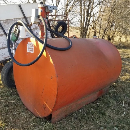 500g GROUND LEVEL FUEL TANK and PUMP
