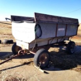 Electric flare box wagon with endgate seeder