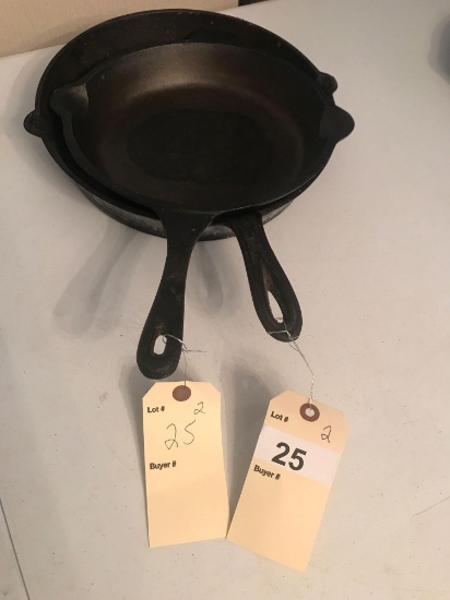 Martha Stewart 10'' and other 12'' Cast Iron Skillets
