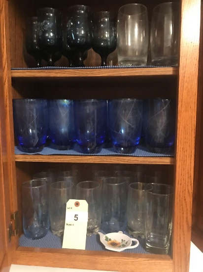 Glass sets, Stem glasses and other Glassware