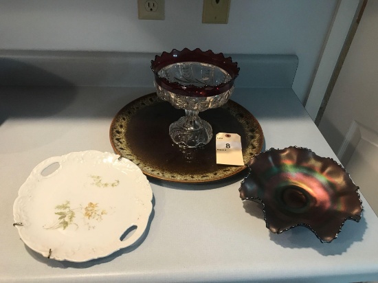 Carnival Bowl, Candy Dish and Plates