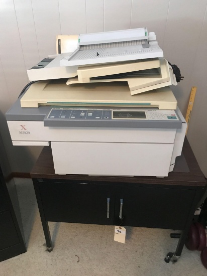 Xerox 5818 Copy Machine on 22'' x 32'' Stand w/wheels. NO SHIPPING AVAILABLE!