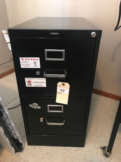 Hon 2-drawer Metal File Cabinet. NO SHIPPING AVAILABLE!