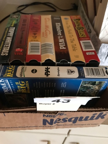 Assortment of Hunting VHS Tapes