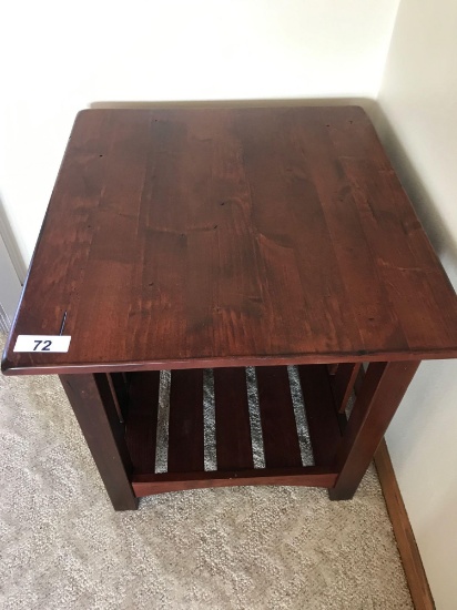 Wood End Table 24''Wx26''Dx24''T. NO SHIPPING AVAILABLE!