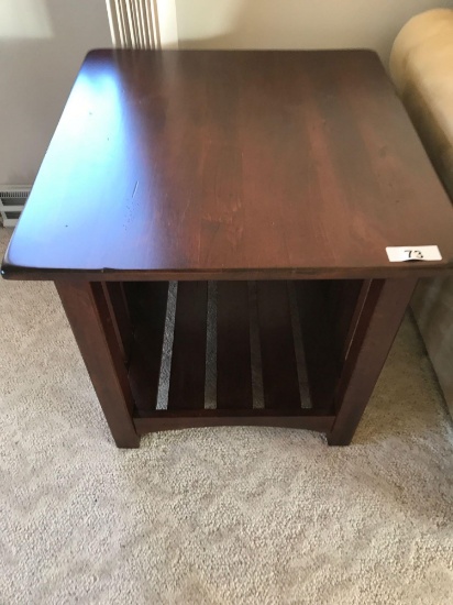 Wood End Table 24''Wx26''Dx24''T. NO SHIPPING AVAILABLE!