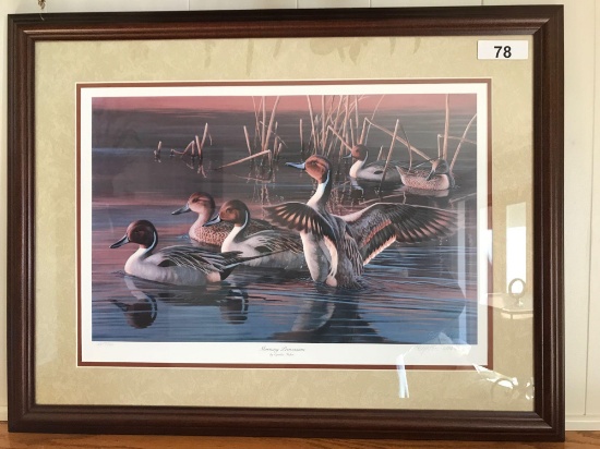 Ducks Unlimited Framed Print by Cynthie Fisher "Morning Procession" 2617/4800, 30''x23''