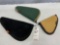 12'' black pistol case 10''green pistol case 7'' tan pistol case