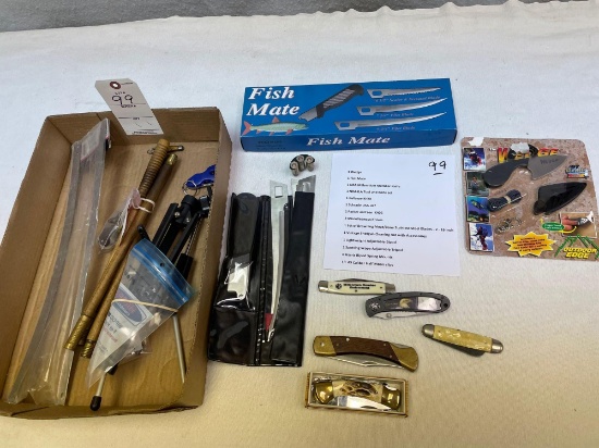 Knife sets, adjustable tripod and more