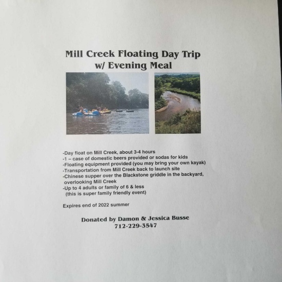 "FLOAT THE CREEK" DAY