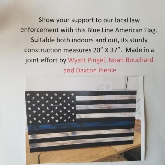 "BLUE LINE AMERICAN FLAG"