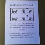 GYM TIME AT CES SCHOOL