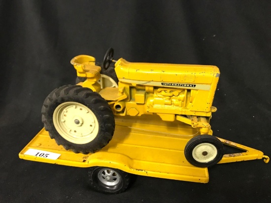 1/16 Tru-Scale IH Tractor and 2-Wheel Tilt-Bed Trailer