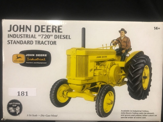 1/16 scale Ertl JD Industrial 720 Diesel Standard Tractor, NIB