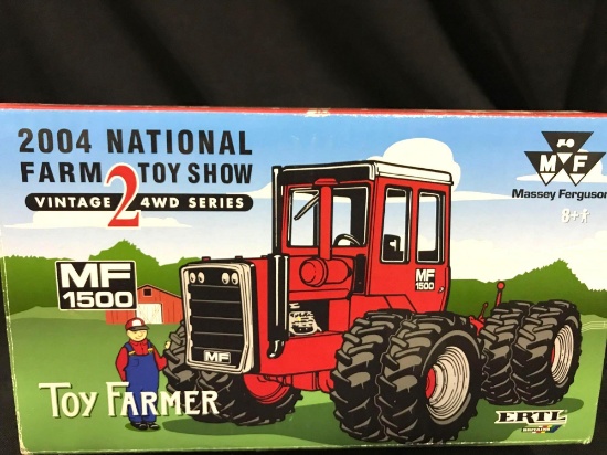 1/32 scale Ertl 2004 National Farm Toy Show MF 1500 4WD Tractor, NIB
