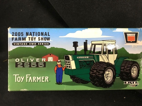 1/64 scale Ertl 2005 National Farm Toy Show Oliver 2655 4WD Tractor, NIB