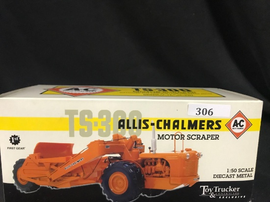 1/50 scale First Gear 2007 National Toy Truck-n-Construction Show A-C TS-300 Motor Scraper, NIB