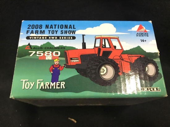 1/64 scale Ertl 2008 National Farm Toy Show A-C 7580 4WD Tractor, NIB