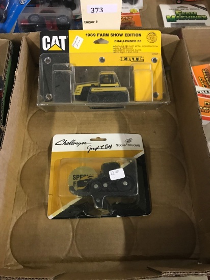 Assortment of 1/64 Scale Ertl Cat Challengers