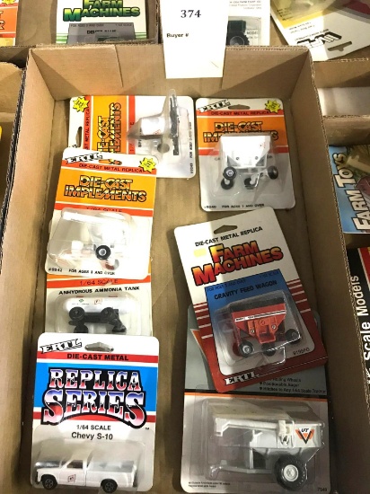 Assortment of 1/64 Scale Ertl Farm Machinery