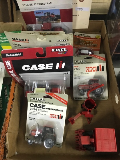 Assortment of 1/64 Scale Ertl C-IH Farm Machinery
