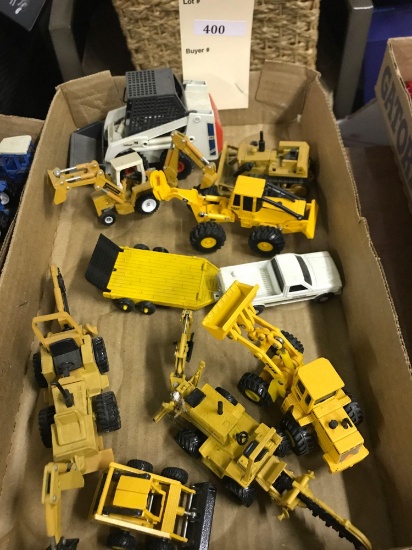 Assortment of 1/64 Scale Ertl Construction Equipment