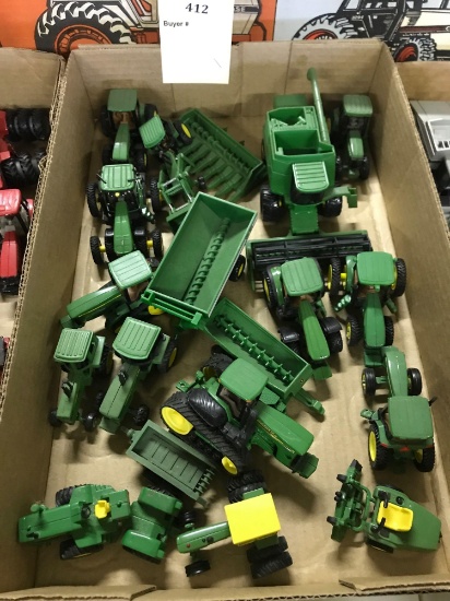Assortment of 1/64 Scale Ertl JD Farm Machinery