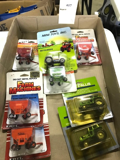 Assortment of 1/64 Scale Ertl Farm Machinery