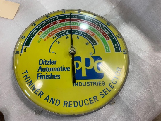PPG Fahrenheit and Celsius...wall hanging thermometer, (40 years old plus)... Excellent!!!! SHIPPING