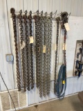 8' single hook high tense strength frame pulling log chain.
