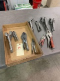 Nesco 2 pc vise grip set, vice clamps, various vice grips. SHIPPING AVAILABLE