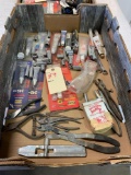 Caulk, glue, short handled 1/2''ratchet, sockets, hog ring pliers and rings, etc. SHIPPING AVAILABLE
