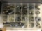4-Drawer Plastic Organizer w/Supplies. NO SHIPPING AVAILABLE ON THIS LOT!