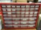 44 Drawer Plastic Organizer w/Supplies 20'' W x 6.5'' D x 16'' T. NO SHIPPING AVAILABLE ON THIS LOT!