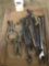 Assortment of Combination Wrenches and Welding Clamps
