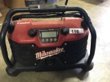 Milwaukee Work Radio. NO SHIPPING AVAILABLE ON THIS LOT!