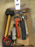 Assorted Hand Tools and Blue-Point 1/4'' Air Die Grinder