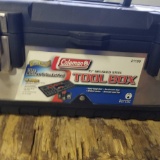 Coleman Toolbox w/Ratchet and Socket Set and More