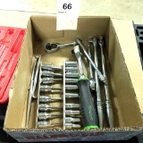 Assortment of Snap-On Ratchets and Sockets