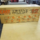 CMT 12 pc Carbide Bit Set in Wooden Box