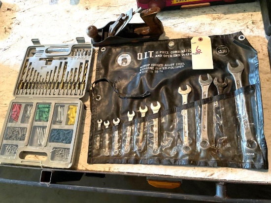 SAE COMBINATION WRENCH SET and HAND PLANE