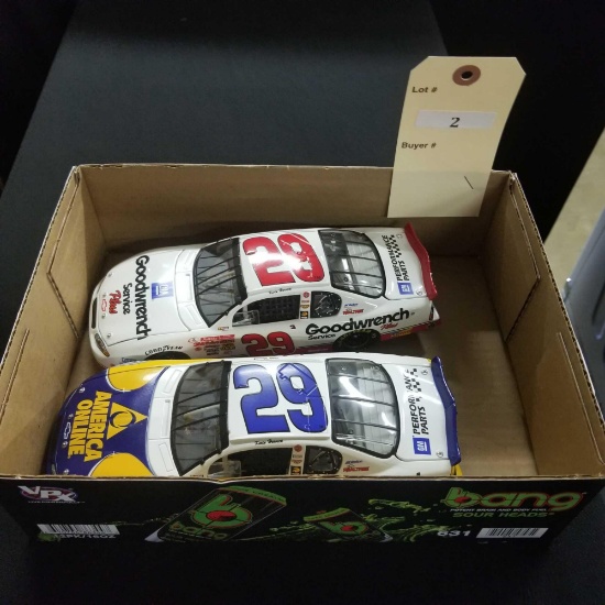 2 Kevin Harvick NASCAR Cars, 1/24 scale